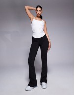 soft touch cami with ruched side and inner bra in white