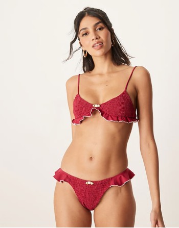 Cherry Blossom bikini in red