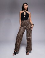 halterneck body in black