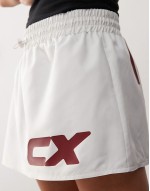 low rise sporty mini skirt in grey
