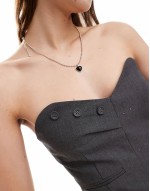 bandeau hybrid tailored dress